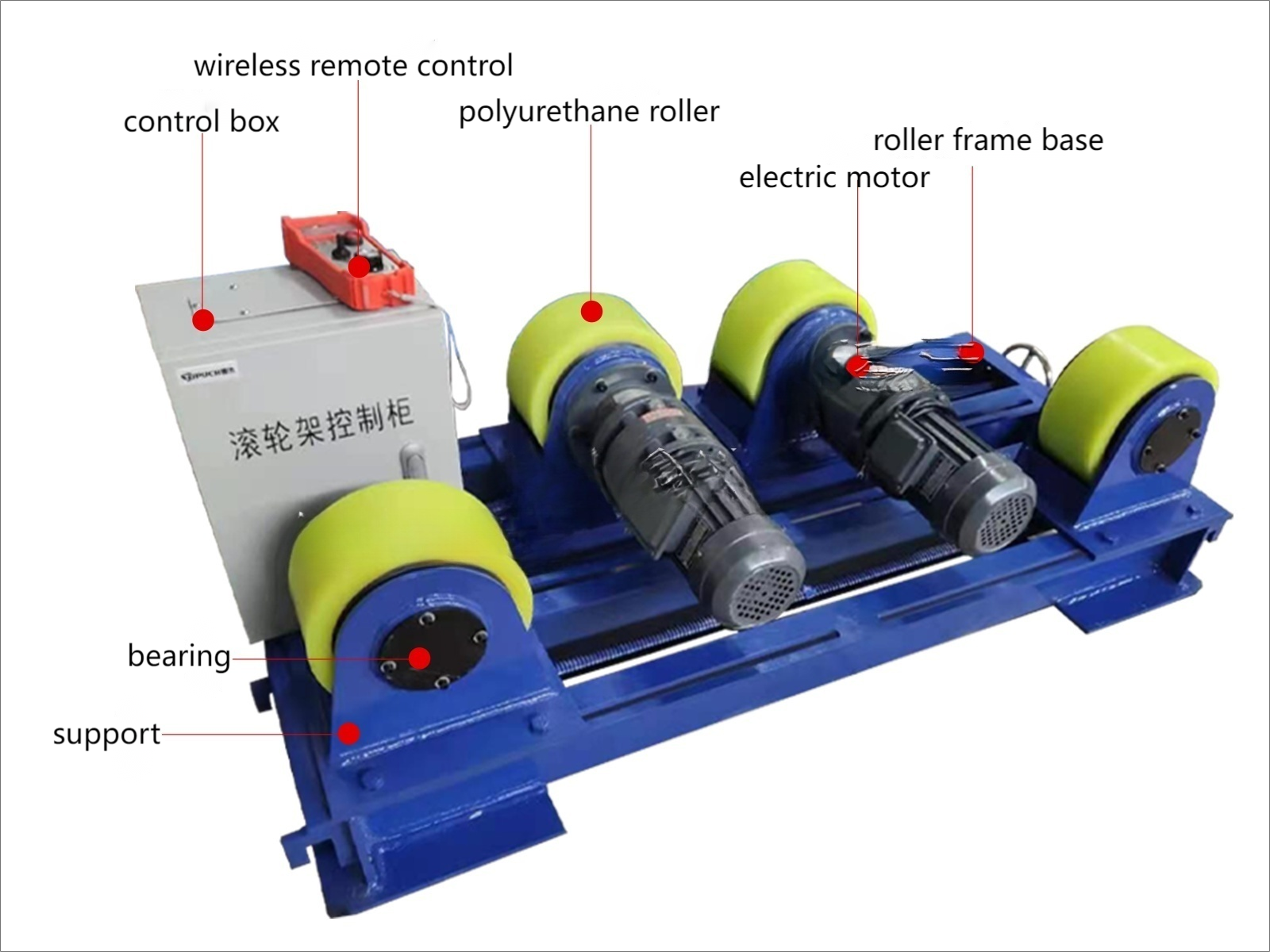 5T screw welding roller stand