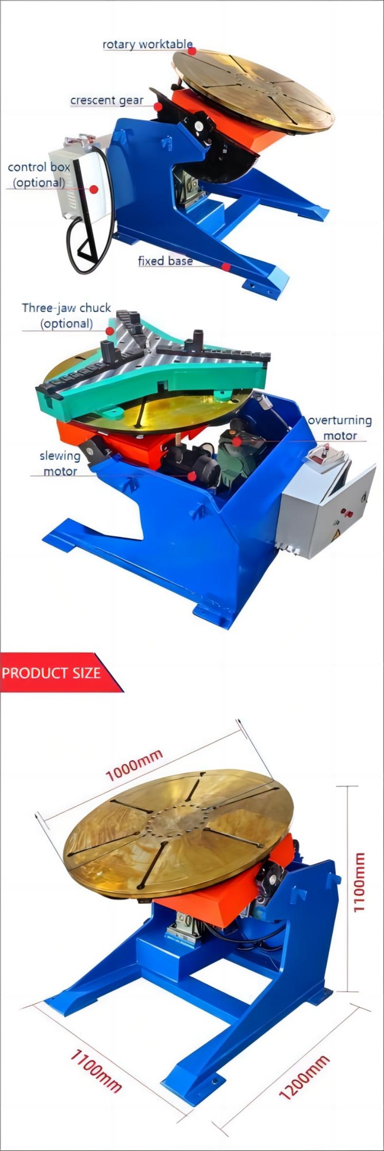 1Ton welding positioner main structure