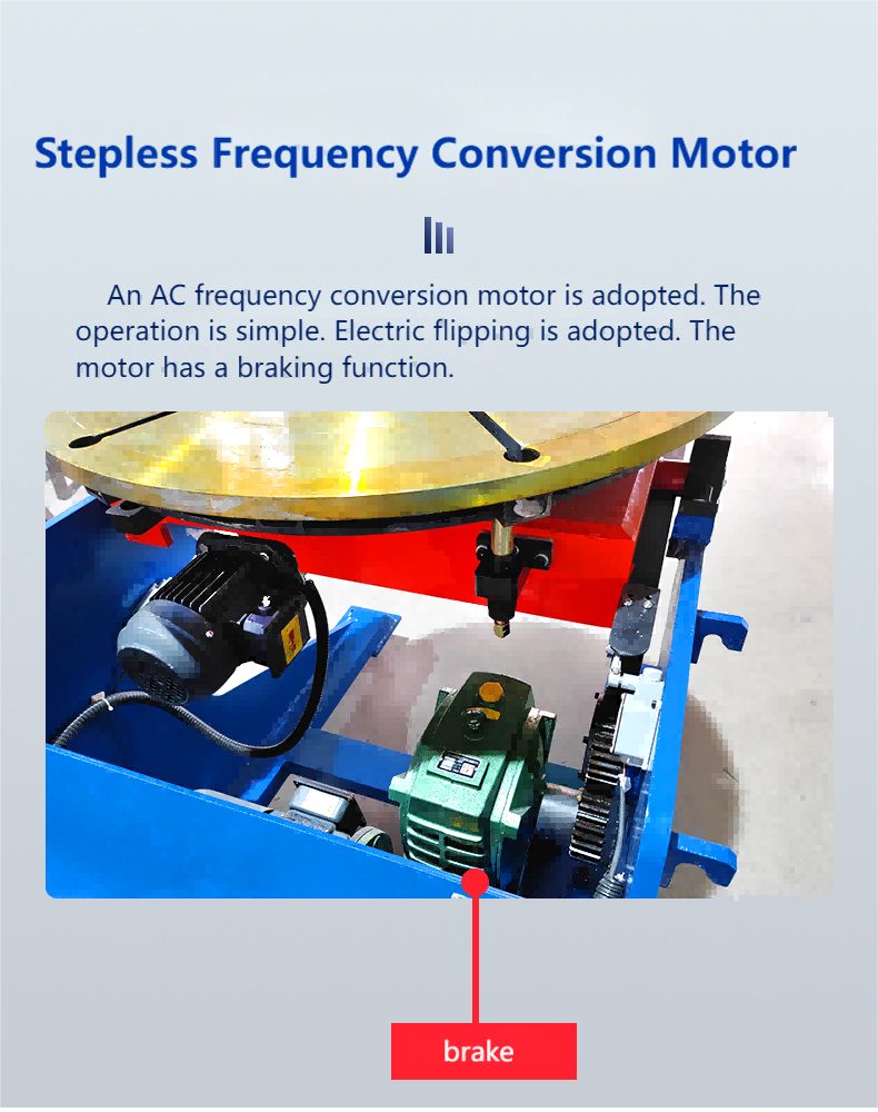 AC frequency conversion motor for 1Ton welding positioner 