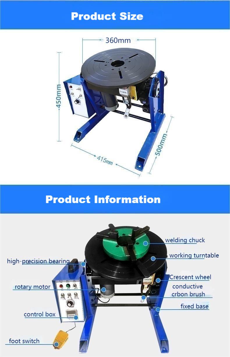 100kg positioner with 65mm hole