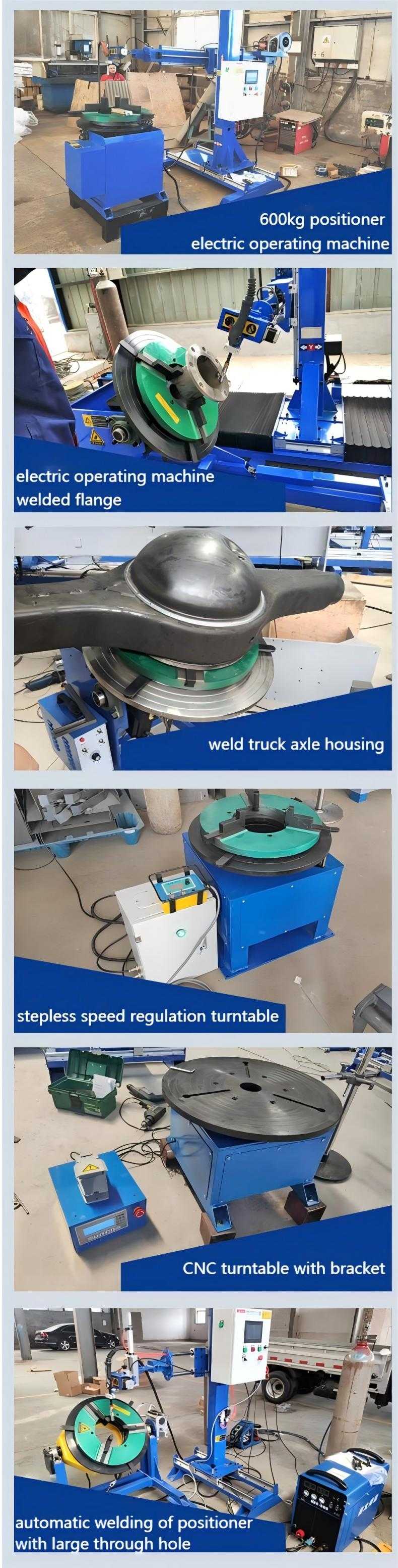 600KG welding positioner welded flange and truck axle housing