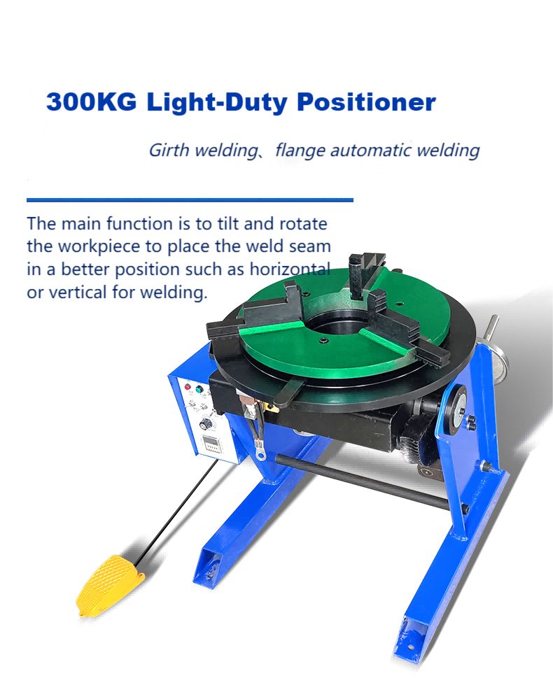 300KG welding positioner with girth welding,flange automatic welding with horizontal or vertical position