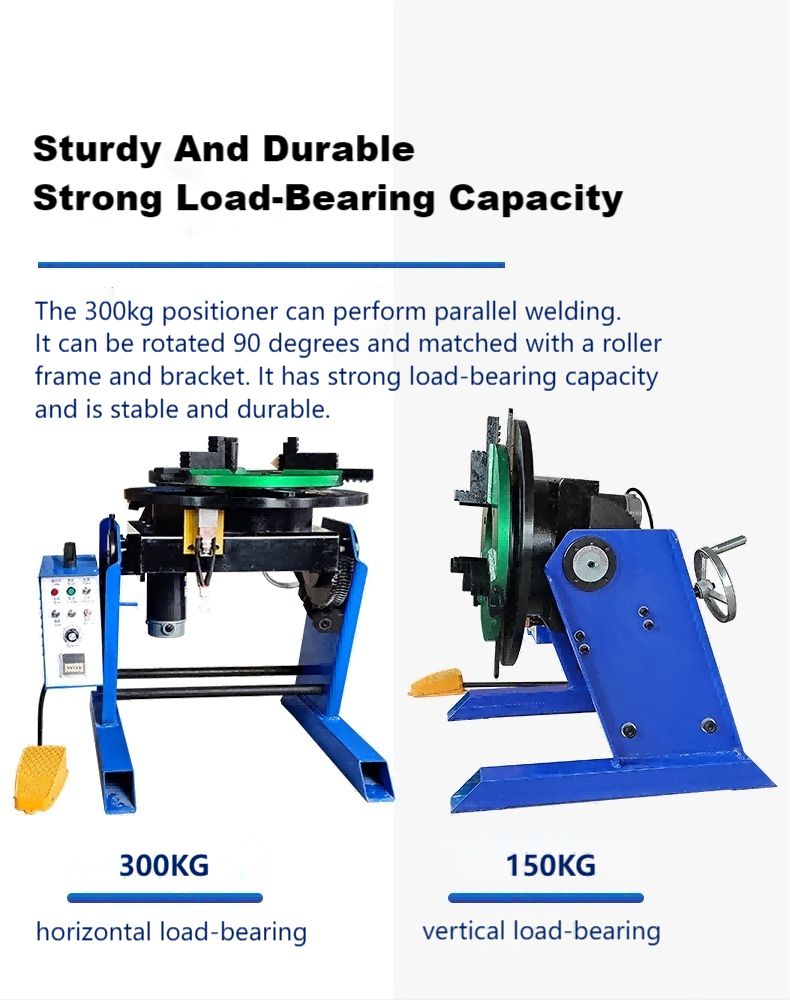  welding positioner with horizontal load-bearing 300kg and vertical load-bearing 150kg