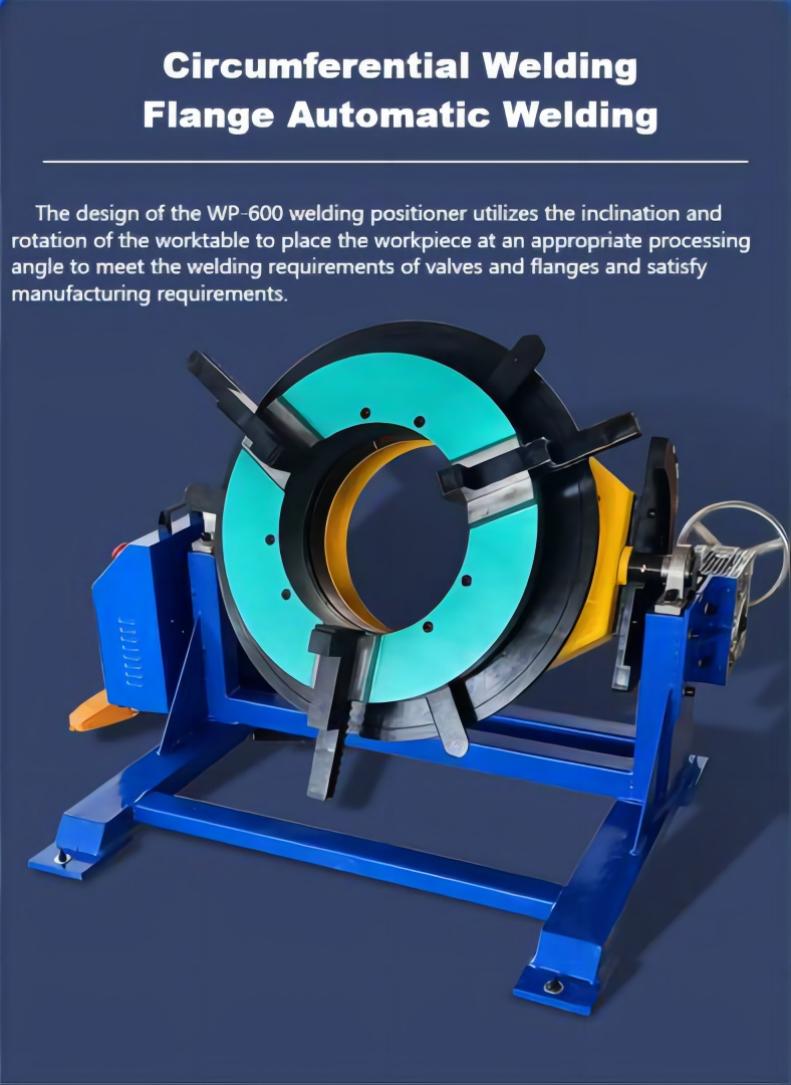 Through hole positioner for circumferential welding and flange automatic welding