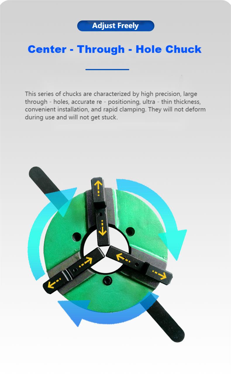 Welding positioners with big through hole 