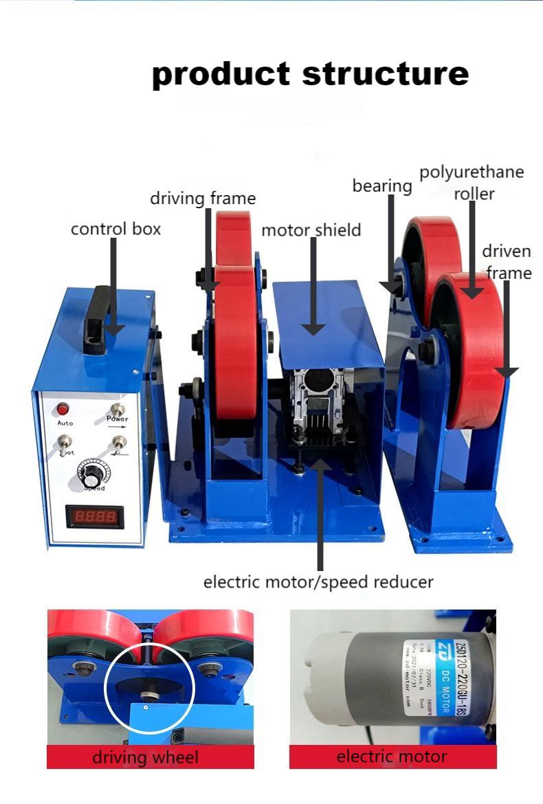 Adjustment welding roller structure