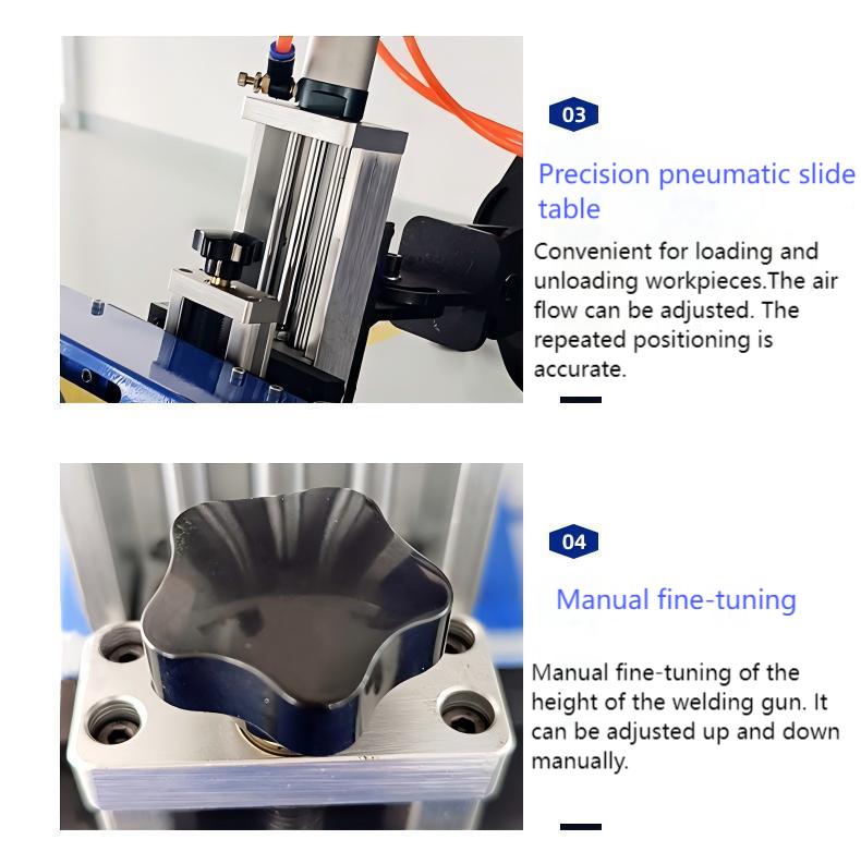 precision pneumatic slide tabel and manual fine-turning