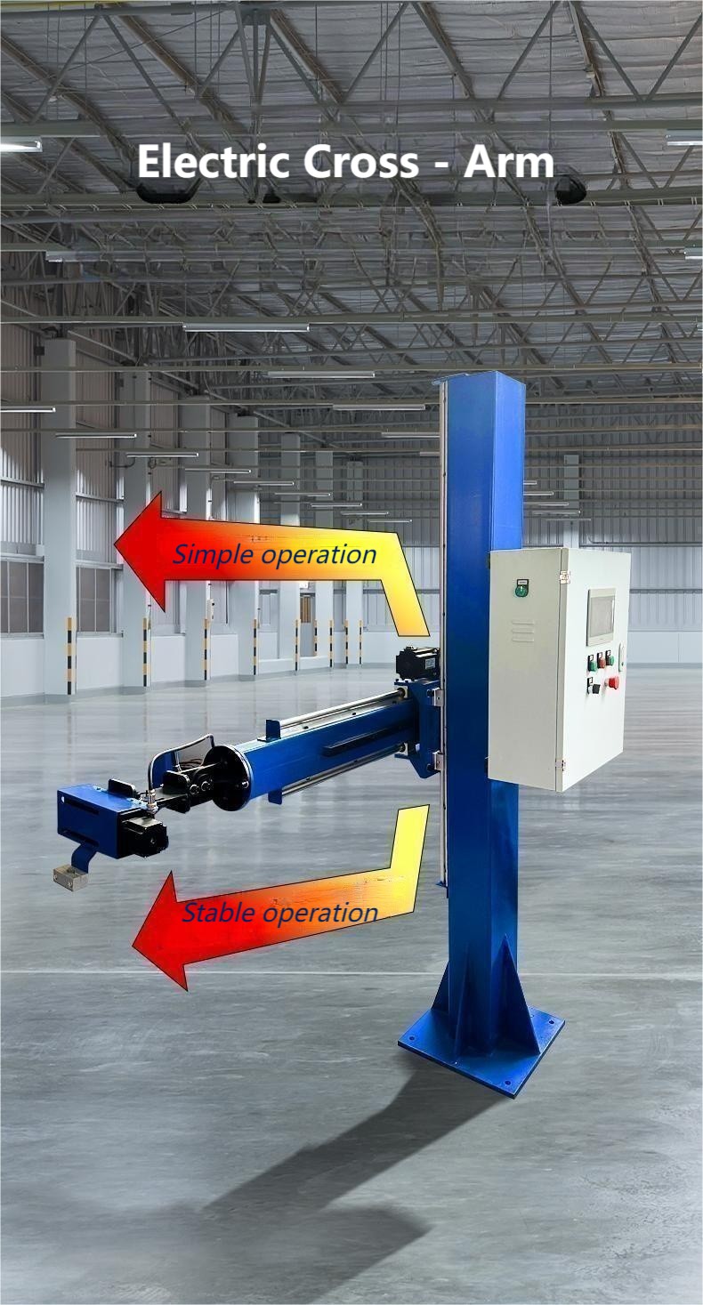 walking welding manipulator with electric cross-Arm 